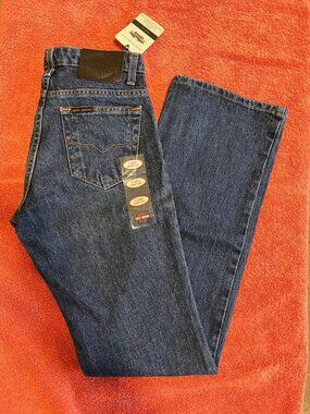 Size 2L - New Harley-Davidson Mid-Rise Boyfriend Bootcut Jeans - Darker-Blue